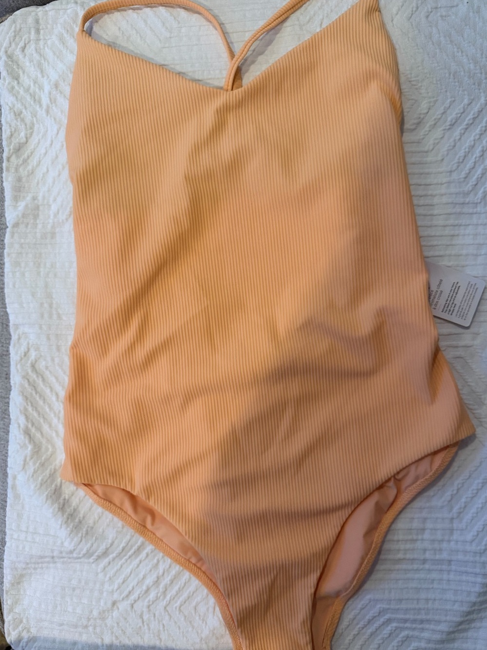 Lululemon Ribbed Cross Back Skimpy- Fit one piece - size 8